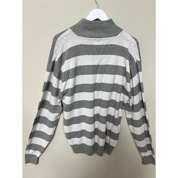 Carbon Cable Knit Sweater Mens XXL 100% Cotton‎ - Picture 9 of 9
